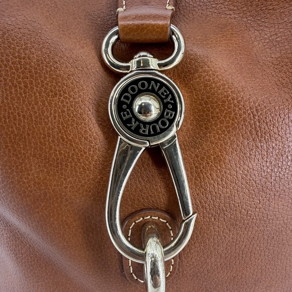 Dooney & Bourke Lily Bucket Bag Pebble Leather Shoulder Bag Caramel Equestrian - Picture 3 of 10